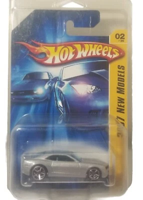 2007 Mattel Hot Wheels NEW MODELS Chevy Camaro Concept 02/36 (Silver Version) - Image 1 of 3