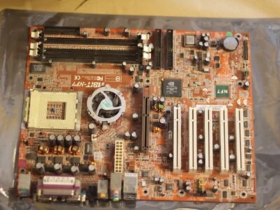 ABIT NF7 Socket 462/A Nvidia nForce2 Motherboard AGP PCI audio optical IDE FDD - Image 1 of 4