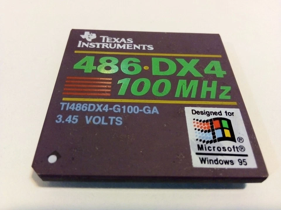 Texas Instruments 486 DX4-100 100MHz Processor CPU DX4-100 Edicion especial - Imagen 1 de 2