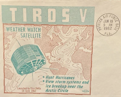 HURRICANE & STORMY  WEATHER WATCH SATELLITE TIROS V  SWANSON PAFB JUNE 19 1962 - Image 1 of 4