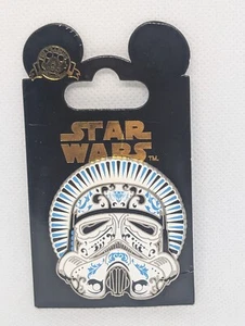Disney Star Wars Dia Del Los Muertos Sugar Skull Stormtrooper Disneyland pin new - Picture 1 of 2