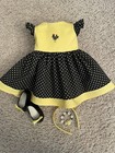 New Summer dress and accessories fit American Girl and other 18 in dolls.