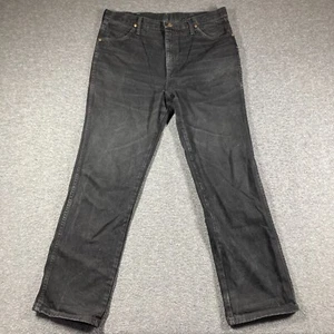 Vintage Wrangler 936WBK Cowboy Cut Jeans Mens 36X34(fits 36X32) Black - Picture 1 of 11