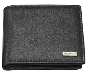 Premium Quality Rfid Protected Bi-fold Leather Wallet for Men Black Colour - Picture 1 of 7