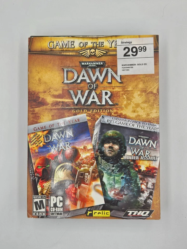 Warhammer 40000 Dawn of War Gold Edition PC 2005-- *Missing Disk 2* - Image 1 of 4
