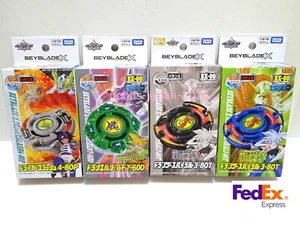 Beyblade X Dranzer Spiral 3-80T Dryger Slash 4-80P Draciel Shield 7-60D Set Of 4 - Picture 1 of 8