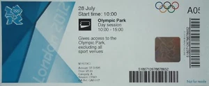 TICKET Olympics London 28.7.2012 Olympic Park Day Session A05 - Picture 1 of 1