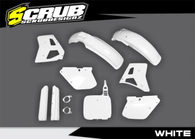 Yamaha YZ 250 1990 Motocross White Plastic Body Kit - Image 1 of 4