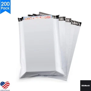10x13 Poly Versandtaschen 200 Stück Selbstversiegelnd Wasserdicht Versand Umschläge - Weiß - Bild 1 von 4