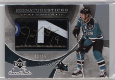 2007-08 Upper Deck Sweet Shot Signature Sticks /15 Joe Thornton #SSG-JT Auto