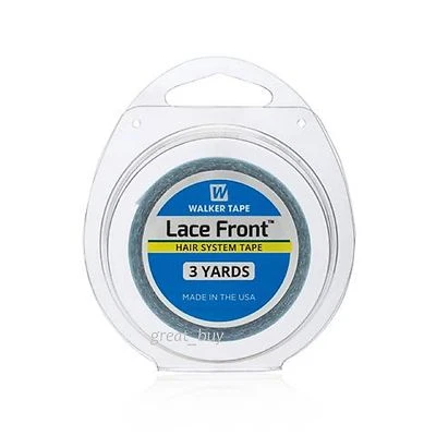  Cinta de soporte frontal de encaje Walker rollo de 1/2" X 3 yardas - acabado opaco - sistema de peluca para el cabello Foto 1 de 2