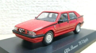 1/64 Kyosho ALFA ROMEO 75 T.SPARK RED diecast car model - Image 1 of 3
