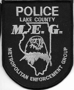 SWAT Illinois M.E.G. Lake Co. ENFORCEMENT Police Patch SEK Polizei Abzeichen USA - Bild 1 von 3