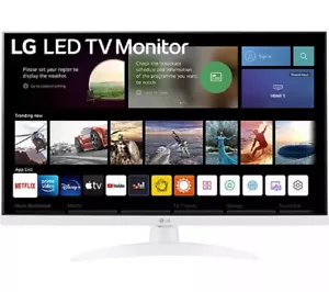 LG 27TQ615S-WZ 27" Smart Full HD IPS TV Wi-Fi - Freeview & Freesat - White - Picture 1 of 5