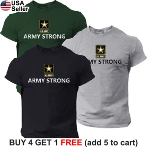 Camiseta Fuerte Ejército de Estados Unidos Gimnasio Patriótico Militar PT Entrenamiento Físico BUA01 - Imagen 1 de 16