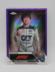 2023 Topps F1 Chrome Purple Refractor /399 Yuki Tsunoda - Picture 1 of 2