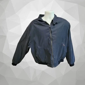 Weatherproof Garment Company Black Full Zip Faux Suede Bomber Jacket XL T04 - Foto 1 di 7