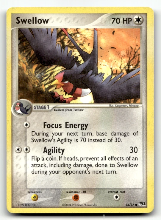 Pokemon TCG - Swellow 15/17 - Pop Series 1 Promo - Image 1 of 2