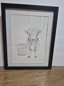 Arte de pared de animales de corral, lote de 3, vaca, oveja, burro, marcos de madera 8x10, ¡LINDO!  - Imagen 1 de 7