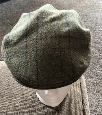 Glen Appin Scotland Harris Tweed Flat Cap Gatsby Newsboy Hat 100% Wool Men's Med - Image 1 of 4
