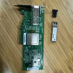 QLogic QLE2560 8GB Single Port PCIe x8 Fibre Channel HBA Card Finisar SFP HH - Afbeelding 1 van 2