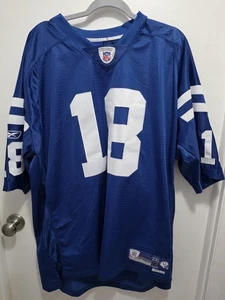 Camiseta de fútbol americano Peyton Manning #18 Indianapolis Colts REEBOK para hombre 2XL - Imagen 1 de 7