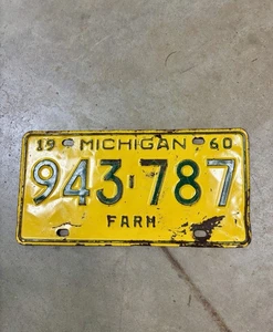 1960 Michigan Farm Truck Nummernschild - Bild 1 von 4