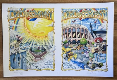 Dead and Company Citi Field NYC Signed And Doodled By AJ Mathsay. - Image 1 of 3