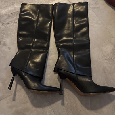 Botas altas de cuero hasta la rodilla talla 42/us11 Foto 1 de 4