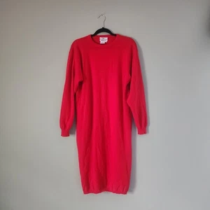 100% Kaschmir Pulloverkleid, rot Größe L, Ahh Cashmere - Bild 1 von 6