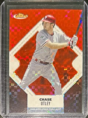 2006 Topps Finest Chase Utley Red X-Fractor /250 Color Match Phillies - Image 1 of 2