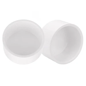 2 Pack 3" PVC Pipe End Cap Fitting, Schedule 40 Furniture PVC Pipe End Cap Pl... - Picture 1 of 7