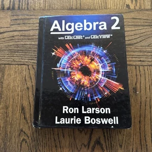 Algebra 2 with CalcChat Hardcover Textbook 2022 Larson Boswell Used - Picture 1 of 9