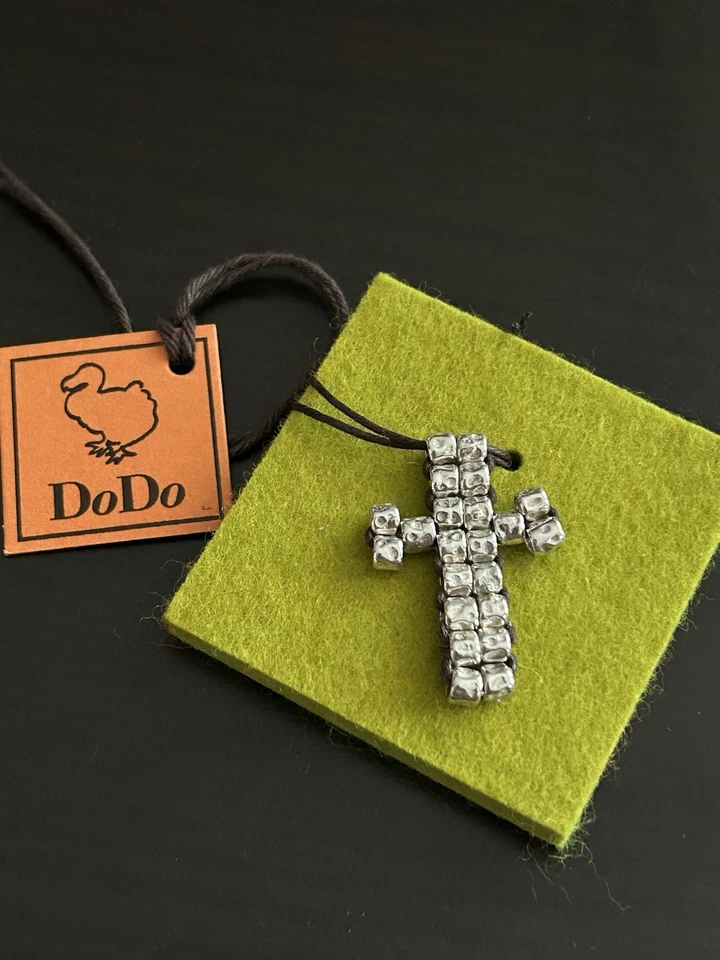 Dodo Pomellato 20 Granelli argento Originale fuori produzione -Forma di Croce - Immagine 1 di 4