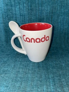 Amadeus Canada Tasse weiß außen rot innen Canada Logo - Bild 1 von 10