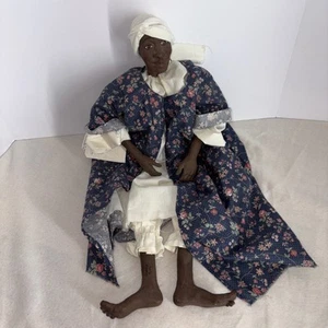 Vtg. 1990 Daddy Long Legs, ‘Nettie’. Signed Black Art Doll. - Picture 1 of 5
