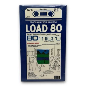 Instant Software Load 80 Micro For Model I And Model III TRS-80 May 1983 Sealed - Picture 1 of 7