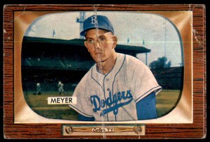 1955 Bowman Russ Meyer Brooklyn #196