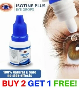 Best Cataract Eye Drop, Isotine Plus, Glaucoma, Non-Carnosine (NAC) Eye Drop - Picture 1 of 3