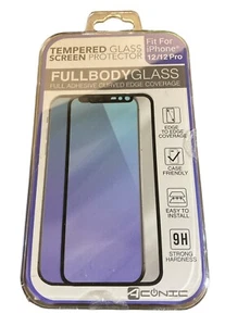 Aconic Tempered Glass Screen Protector fits iPhone 12/12 Pro 11/Xr Full Body - Picture 1 of 2