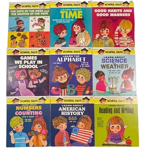 9 SCHOOL DAYS by Peter Pan Records TELLING TIME MANNERS SCIENCE and more! - Imagen 1 de 6