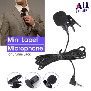 Lavalier Lapel Mic Clip-on Microphone Mini 3.5mm For Mobile iPhone PC Recording - Picture 1 of 11