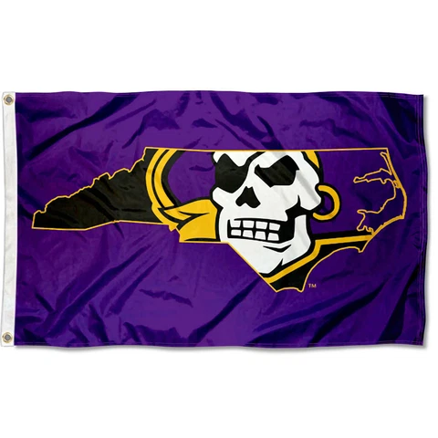 East Carolina Pirates State Design Flag Large 3x5 Cover