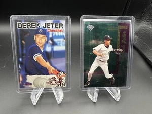 1996 Gold Leaf Rookie Derek Jeter & 1999 Fleer Tradition CL Warning Track Lot! - Bild 1 von 8