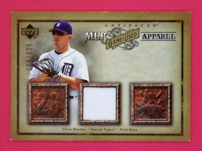 2006 Artifacts MLB Chris Shelton Jsy 105/325 Game-Used Apparel #SH Tigers - Image 1 of 2