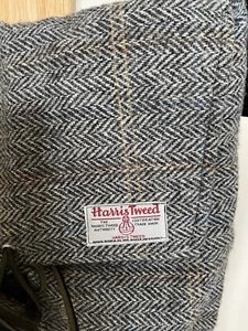 UNISEX HARRIS TWEED SHOULDER Large Bag Custom Made Herringbone Catherine Aitken - Picture 1 of 23