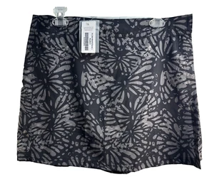 RipSkirt Hawaiian Wrap Skirt Shibori Butterfly Black & Gray Length 1 Sz L NWT - Picture 1 of 10