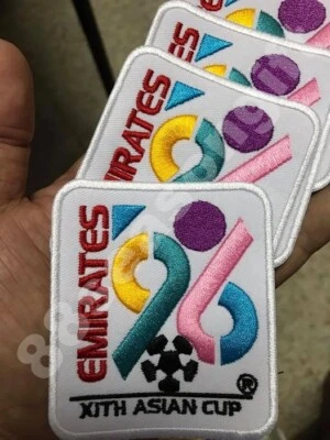 Asian Cup 1996 EMIRATES Embroidered Sew On Patch Badge For Soccer Jersey Shirt - Image 1 of 2