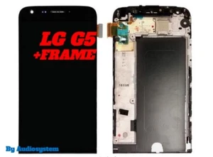 DISPLAY LCD TOUCH SCREEN +COVER FRAME per LG G5 H820 H830 H840 H850 NERO SCHERMO - Foto 1 di 1