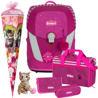 PRETTY PINK - Scout Sunny II ® Schulranzen-Set 6tlg. SCHULTÜTE - KÄTCHEN GRATIS - Bild 1 von 4